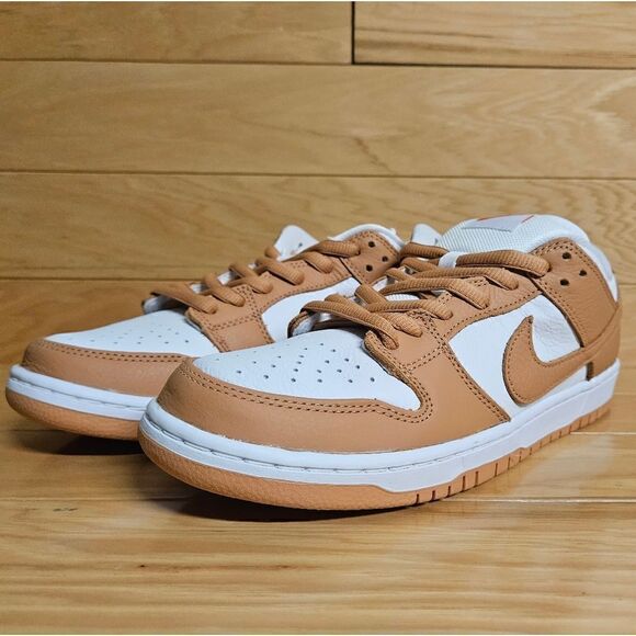 Nike SB Dunk Low Pro ISO Size 10 Light Cognac White Shoe Sneaker DM8998-200 - Picture 5 of 11